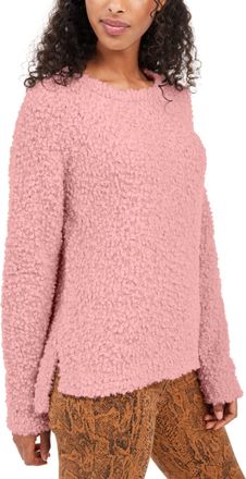 Hippie Rose Juniors Textured High-Low Sweater Pink Size Medium