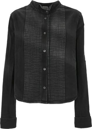 Loewe Gonna denim plissettata - Nero
