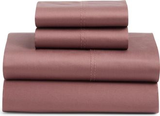 Nordstrom 400 Thread Count Organic Cotton Sateen Sheet Set in Purple Taupe at Nordstrom, Size California King
