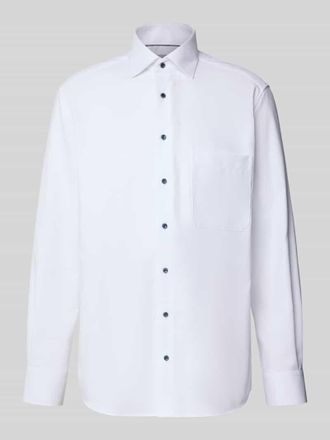 Eterna Comfort Fit Business-Hemd mit Knopfleiste in Weiss, Gr&ouml;&szlig;e 44