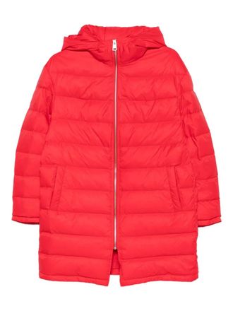 Liska hooded quilted puffer jacket - women - Nylon/Goose Down/Feather - L - Red