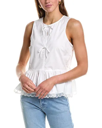 English Factory Pearl Scallop Top