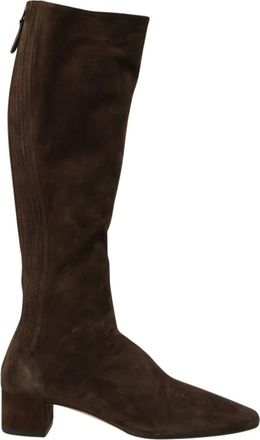 Aquazzura Saint Honore Bootie 35 - Shoes - Mujer - Marr&oacute;n - 38 EU