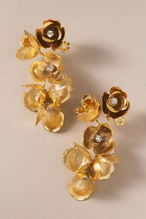 Anthropologie The Pink Reef Lily Drop Earrings