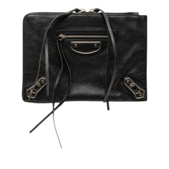 Balenciaga Pre-owned Motocross Metallic Edge Clutch Bag - - Pre-owned - Donna - Nero - ONE SIZE
