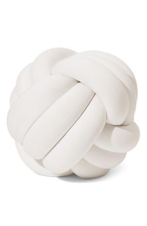 Bearaby Hugget Knot Organic Cotton Accent Pillow in Cloud White at Nordstrom, Size Large