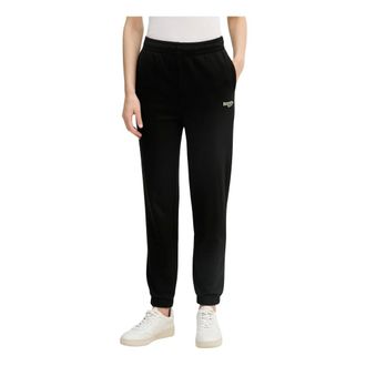 Lacoste Broeken, Dames, Zwart, XL, Katoen, Straight Fit Logo Trainingsbroeken