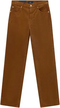 7 For All Mankind Jeans, Dames, Bruin, W32, Straight Jeans