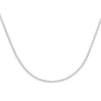 Diamant L'éternel 9ct witgouden ketting van 1,6 g met een lengte van 41 cm