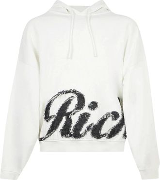 John Richmond Kamal Hoodie - unisex - Sweatshirts & Hoodies - Wit - Maat: S Katoen