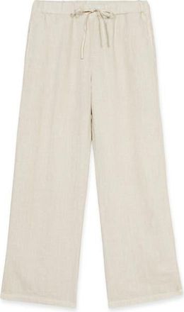 Fortela Jaleh Drawstring Linen Trousers in Dove Grey at Nordstrom, Size 40 32 Eu