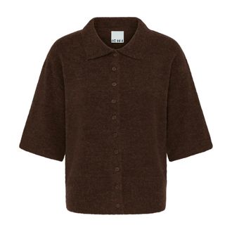 Ichi C&aacute;rdigan - Knitwear - Mujer - Marr&oacute;n - M