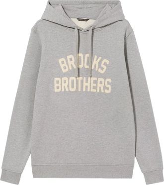 Brooks Brothers Felpa con ricamo - Grigio