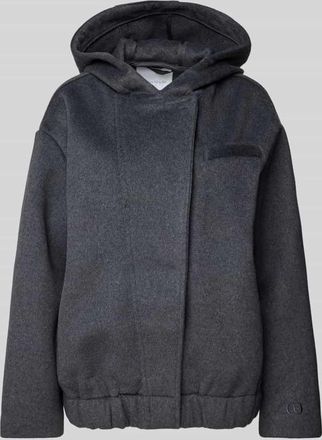 LeGer By Lena Gercke Wolljacke mit Brusttasche Modell Caja - LeGer Studio Kollektion in Hellgrau, Gr&ouml;&szlig;e 34