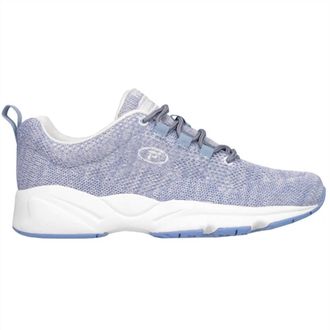 Prop&eacute;t Womens Stability Fly Knit Athletic Sneaker In Denim/white