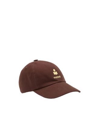 Isabel Marant Brown Logo Baseball Hat