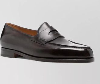 John Lobb leather penny loafers