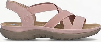 Rieker Womens Rieker 64857 Womens Ankle Strap Sandals Rose - Pink - Size: 7.5
