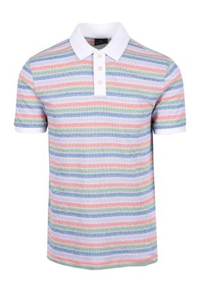 Paul Smith Mens REG FIT SS POLO MULTI COLOURED - Multicolour Cotton - Size X-Large