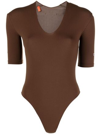 Heron Preston cut-out short-sleeve bodysuit - Brown