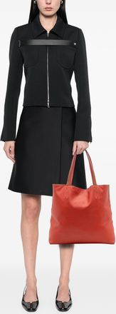Herm&egrave;s Pre-owned Womens Leather Tote Bag - Coral - One Size