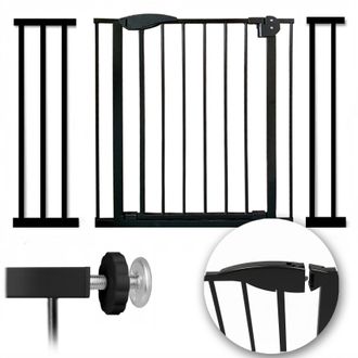 OEM Barrera De Seguridad Para Escaleras Y Puertas, Color Negro