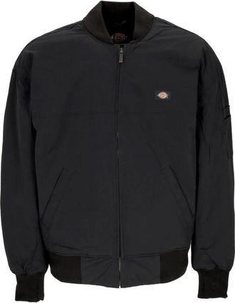 Dickies Zwarte Waterdichte Bomberjack Mannen - Heren - Bomber jackets - Zwart - M - Polyester - Jassen