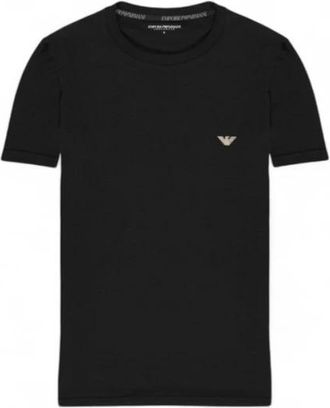 Emporio Armani Katoenen Zwart T-Shirt - Heren - T-shirts - Zwart - L - Katoen - Tops
