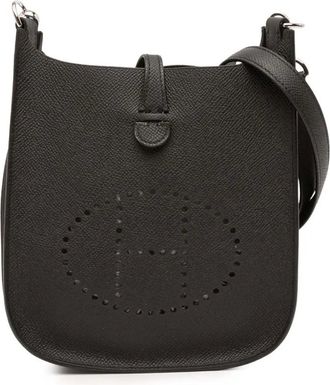 Herm&egrave;s Borsa a tracolla Evelyne 16 Sellier in pelle Epsom 2025 - Nero