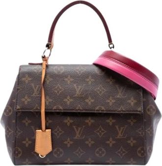 Louis Vuitton Pre-owned Cluny BB - Dames - Vintage Handtas - Bruin - ONE Size - Leer - Vintage
