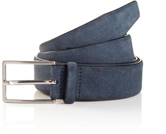 Tom Tailor Synthetikg&uuml;rtel TOM TAILOR, Herren, Gr. 11,5, blau (dunkelblau), Rindsleder, G&uuml;rtel Synthetikg&uuml;rtel, Veloursg&uuml;rtel, Freizeit- und Anzugsg&uuml;rtel, bis Gr