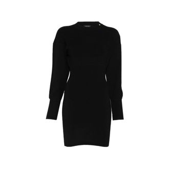 Anine Bing Ribbed-knit Long-sleeve Dress