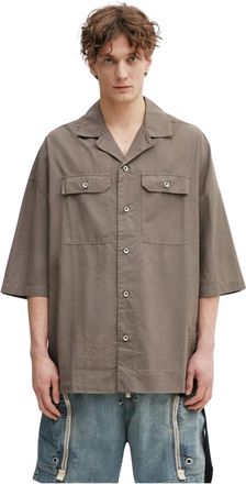 Rick Owens Magnum Tommy Shirt - Heren - Overhemden - Bruin - Maat: M Katoen