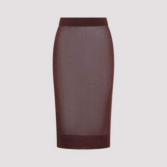 Saint Laurent Knitted Pencil Skirt