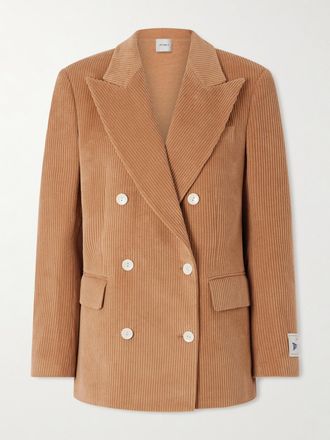 S.S. Daley Blazer Doppiopetto In Velluto A Coste Di Cotone - Marrone