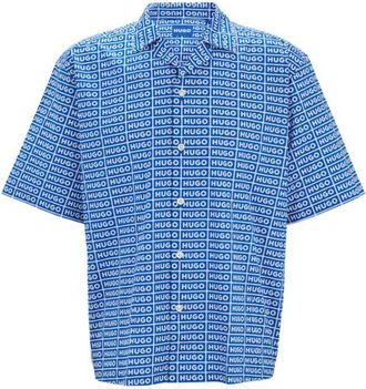 HUGO BOSS Oversize-fit shirt with print