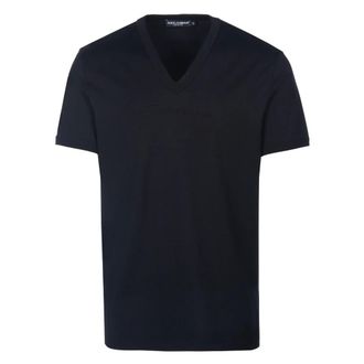 Dolce & Gabbana Klassiek T-shirt - Heren - Tops - Zwart - Maat: XL Katoen