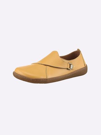 Gemini Slipper GEMINI, Damen, Gr. 36, gelb (ocker), Glattleder, Schuhe Slipper
