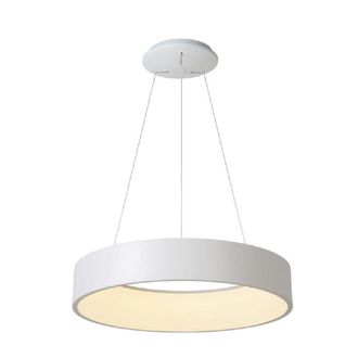 Trade Shop Trade Shop Traesio - Trade Shop - Lampada Sospensione Led 60w Cct Pendente Cerchio Lampadario Moderno Luce 230v 80cm - Blanco