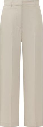 Isabel Marant Beige Straight Flat Front Pants