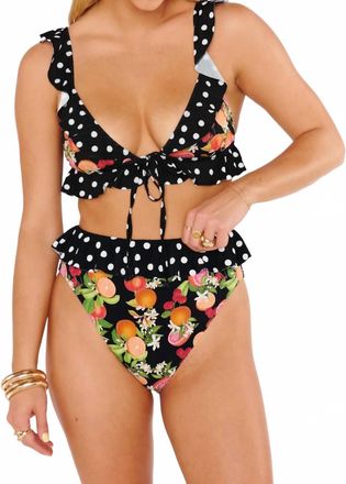 Show me your Mumu Carolina Ruffle Top In Tropical Sangria Multi