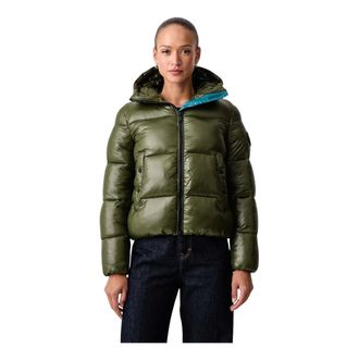Save The Duck Biddy Hooded Jacket - Dames - Jassen - Groen - Maat: 2XL Nylon