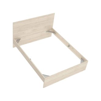 Dmora Dmora - Cama Doble Howard, Sommier Para Dormitorio, Estructura De Cama Por Habitaci&oacute;n, Estructura Del Sostenedor Del Colch&oacute;n, 146x195 H100 Cm, Roble