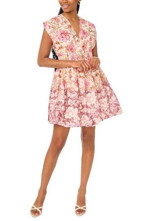 CeCe by Cynthia Steffe V-Neck Minidress in Misty Lilac at Nordstrom Rack, Size X-Large