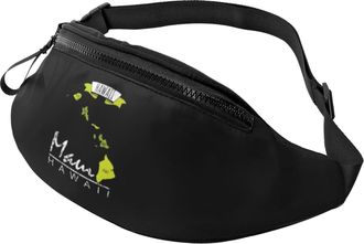 Generic Maui Hawaiian Islands- Chest Bag Waist Bag Fashion Bumbags For Workout Travel Marathon 14X35Cm
