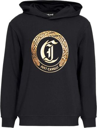 Just Cavalli Truien - Heren - Hoodies - Zwart - L - Katoen - Hoodies & sweatvesten