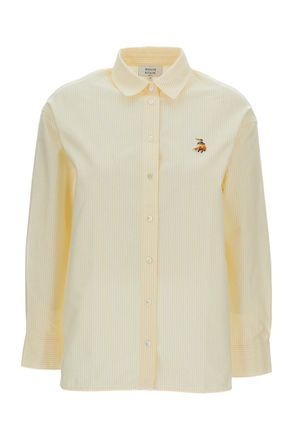 Maison Kitsun&eacute; Yellow Dreaming Fox Casual Shirt