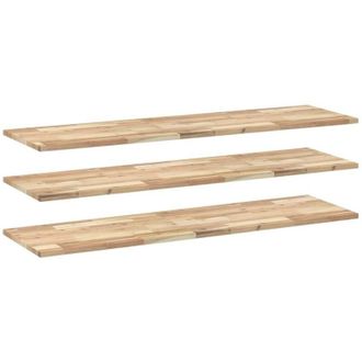 vidaXL Vidaxl - Estantes Flotantes 3 Uds Madera Acacia Sin Tratar 120x40x2 Cm