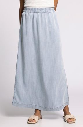 Thread & Supply Briar Chambray Maxi Skirt in Claudia Wash at Nordstrom, Size Small