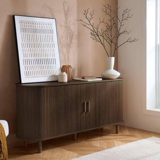 Birlea Axel 2 Door Fluted Sideboard in Walnut